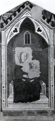 Anonimo — Bottega di Giotto, La Maestà Civica, Assisi, Pinacoteca Comunale — insieme, dopo il restauro